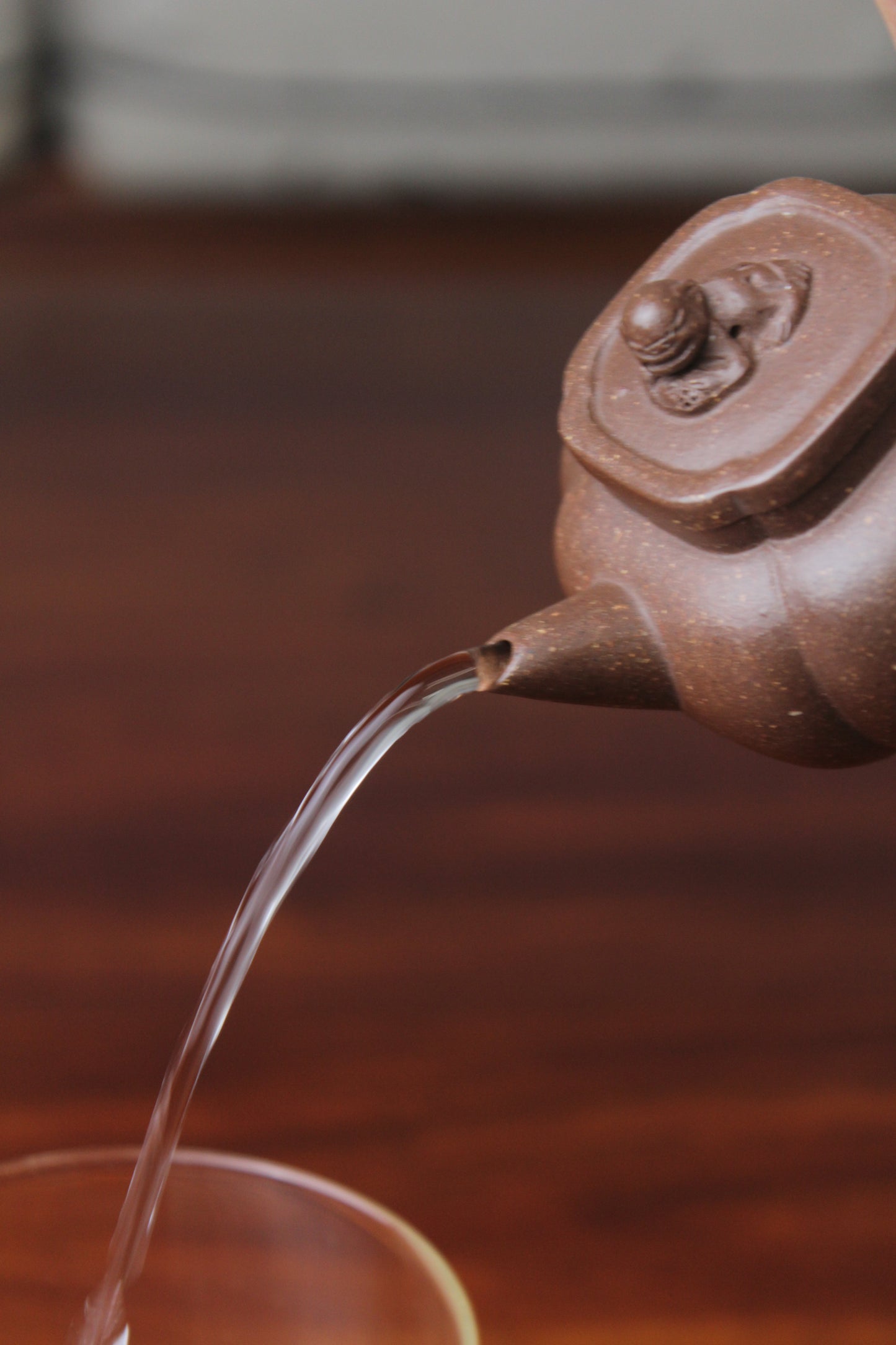 Yixing teapot shi qiu half handmade 58ml