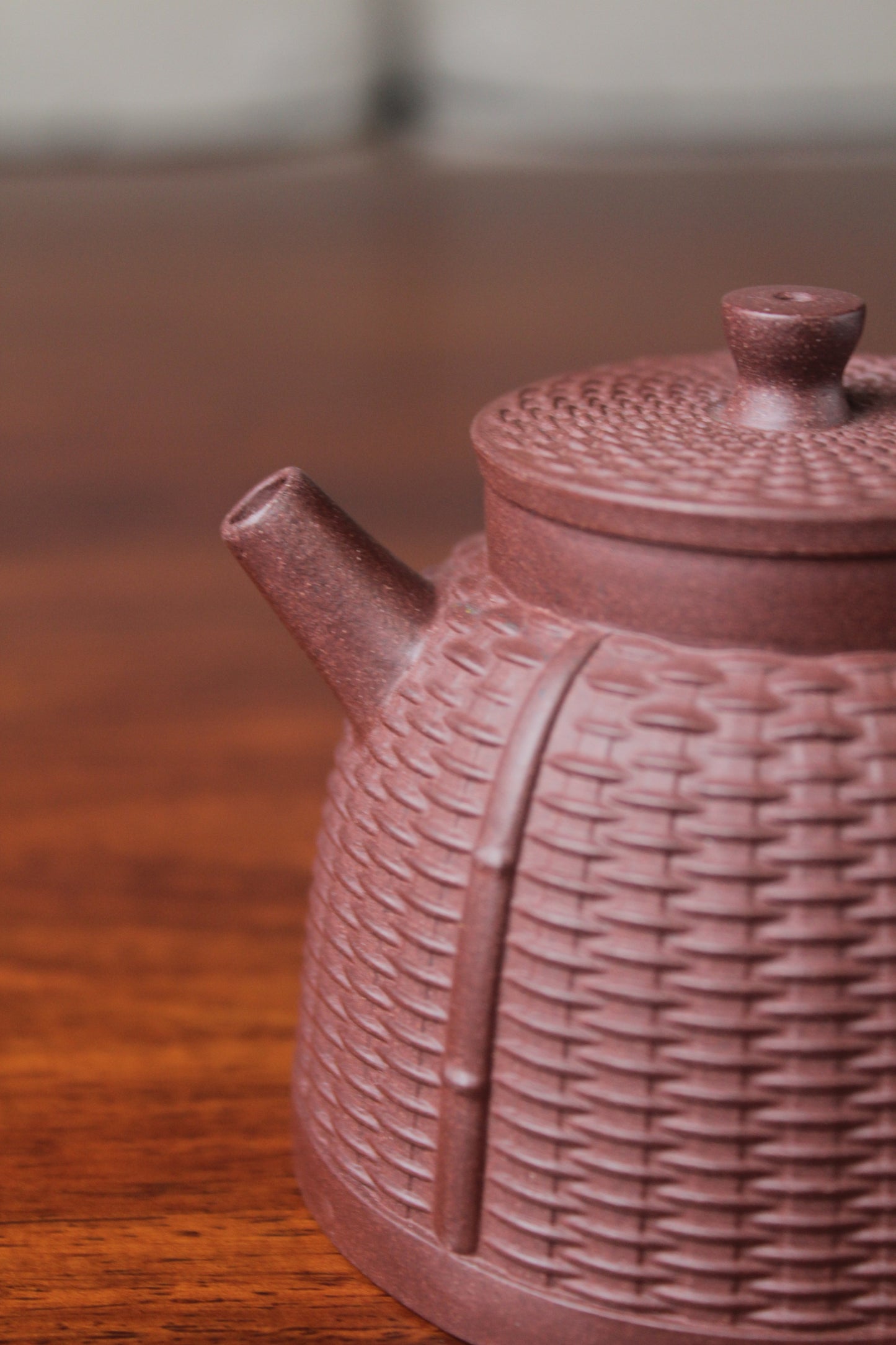 yixing teapot zhu bian half handmade 170ml