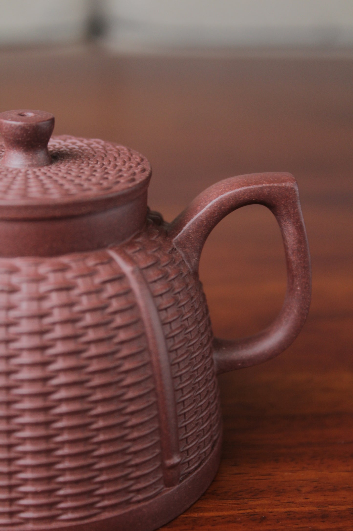 yixing teapot zhu bian half handmade 170ml
