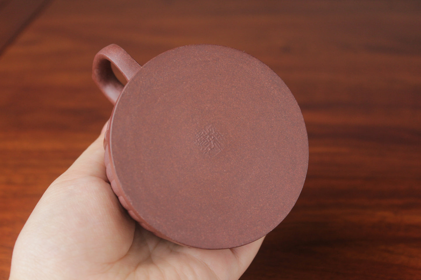 yixing teapot zhu bian half handmade 170ml