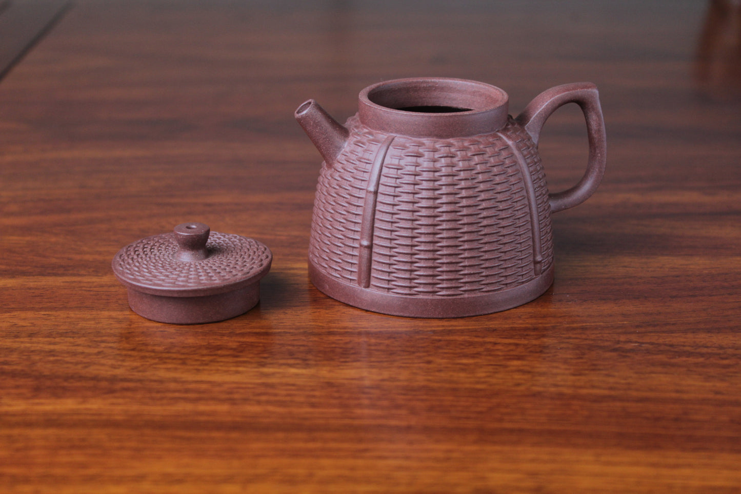 yixing teapot zhu bian half handmade 170ml