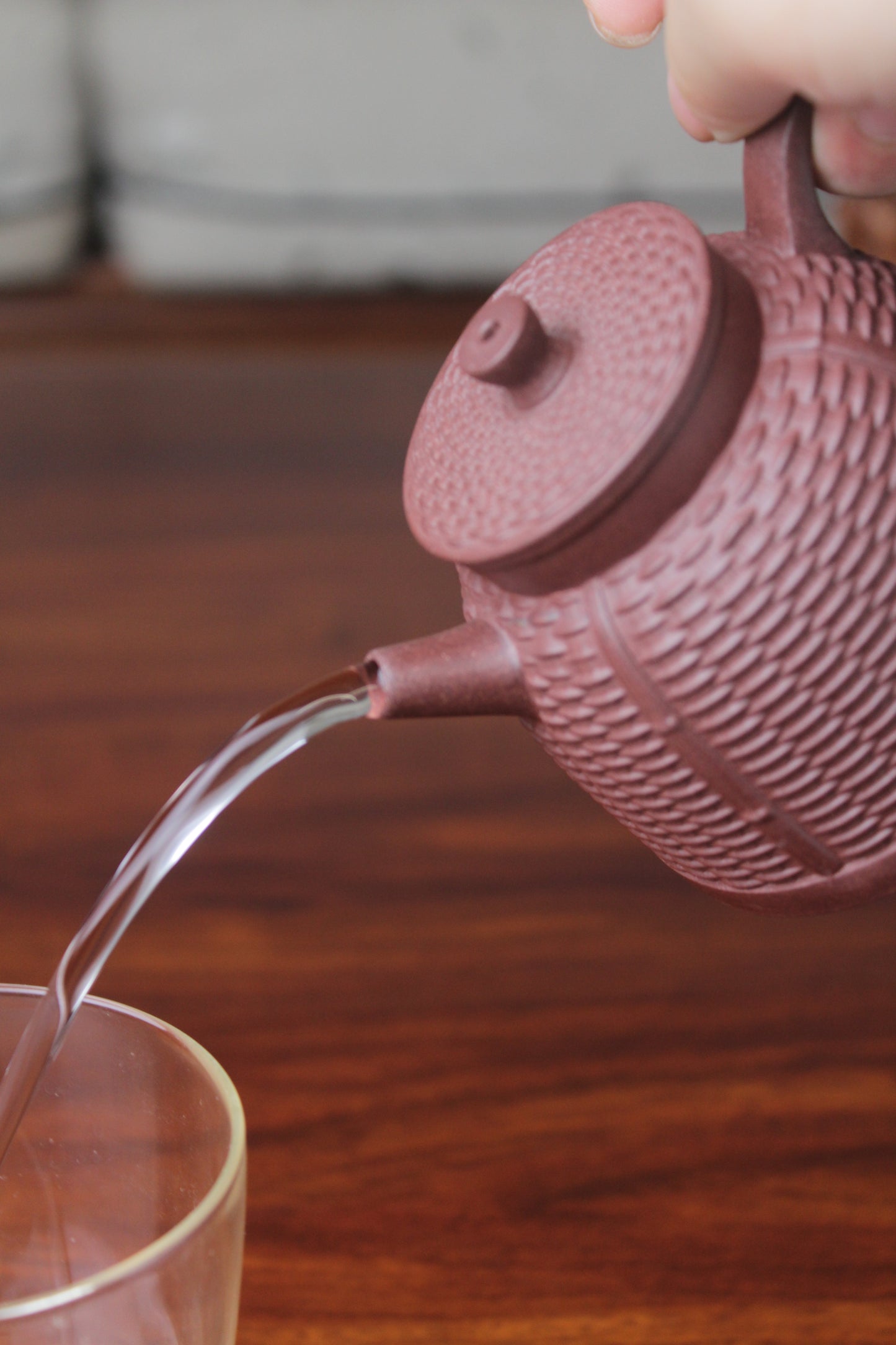 yixing teapot zhu bian half handmade 170ml