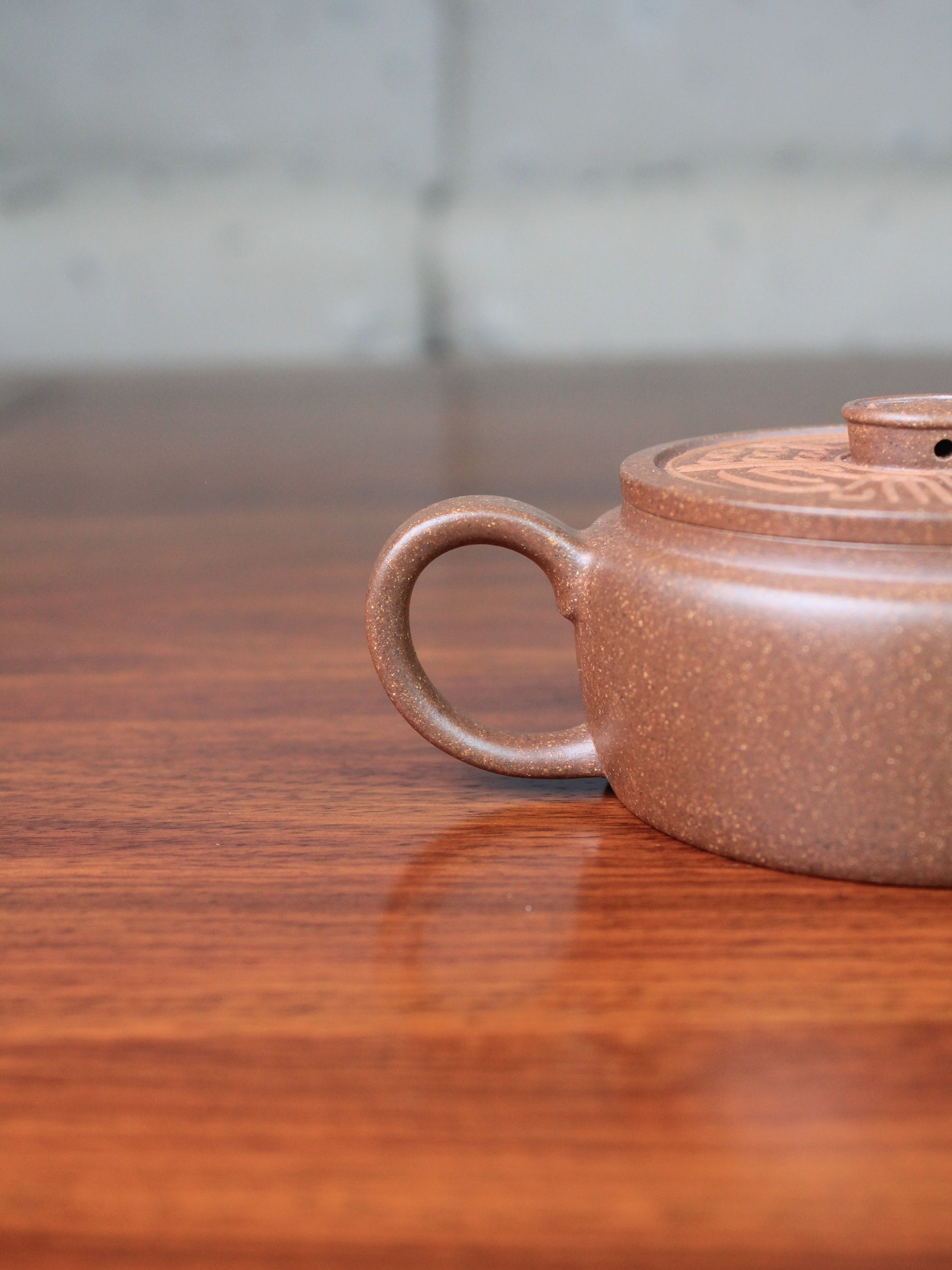 Handle of the zisha teapot