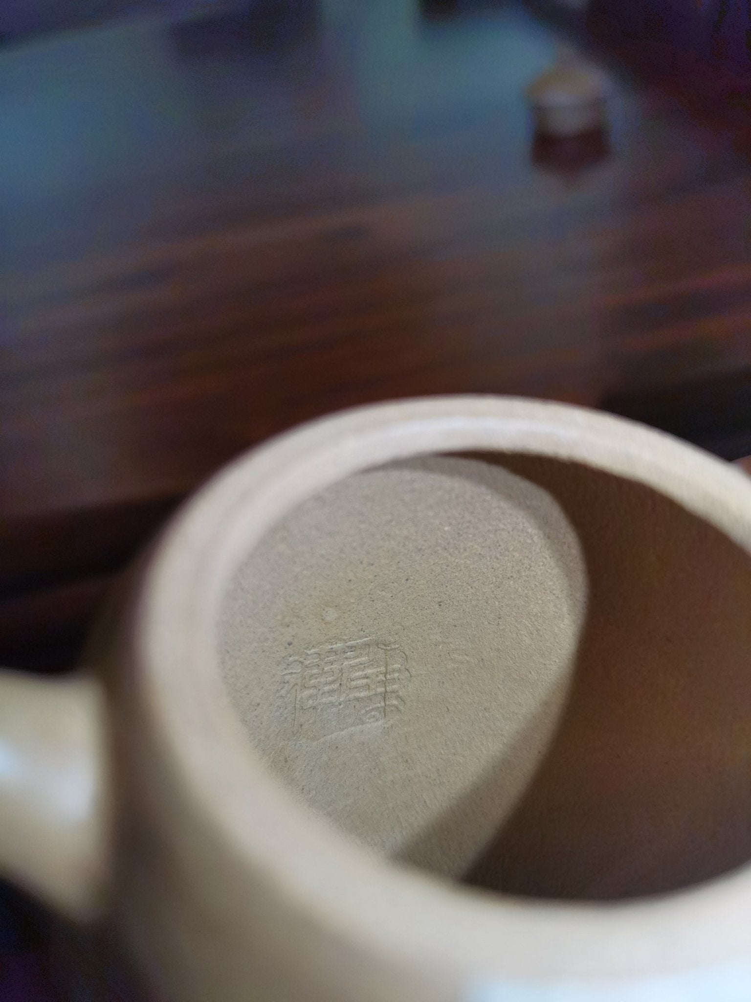 yixing teapot from zisha art gallery qing  inside mark