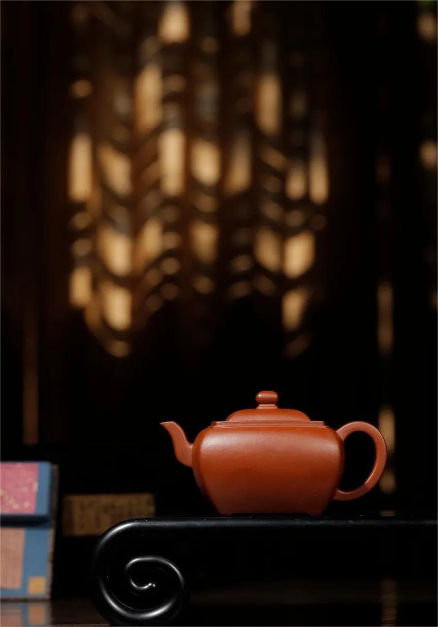 antique yixing teapot on the table