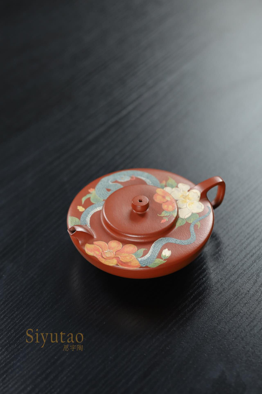 clay painting teapot