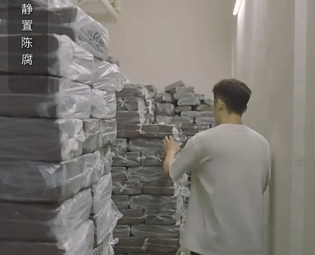 Warehouse where zisha clay is stacked