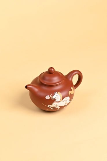 Clay teapot for sale handmade right