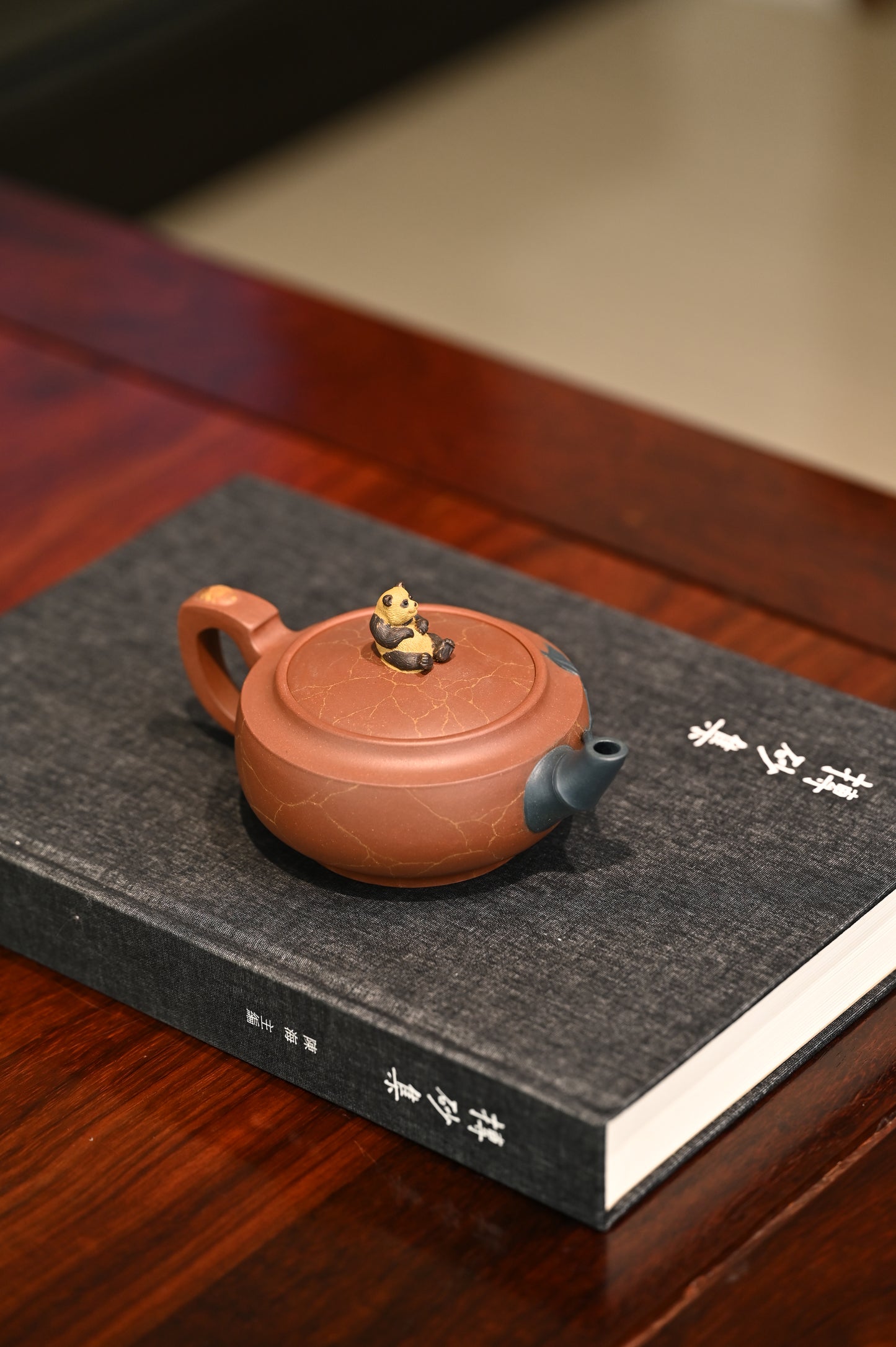 Siyutao teapot Panda full handcraft 290ml yixing teapot