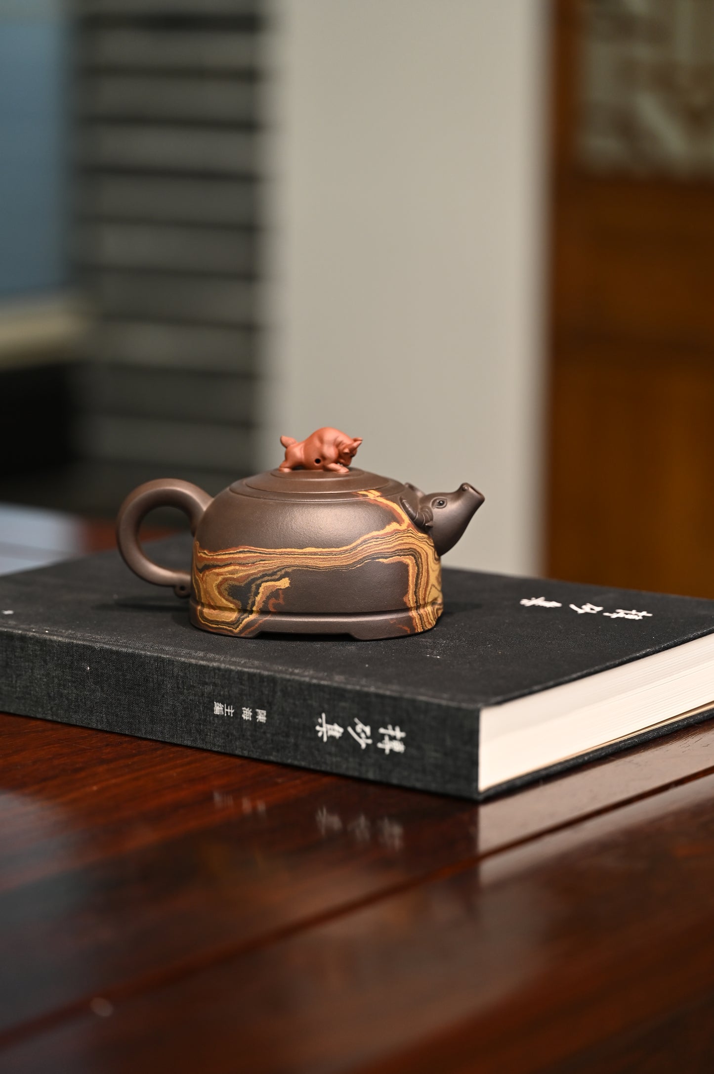 Siyutao teapot bull full handcraft 360ml yixing teapot