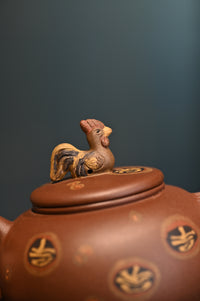 Yixing teapot Golden Rooster 200ml full handmade