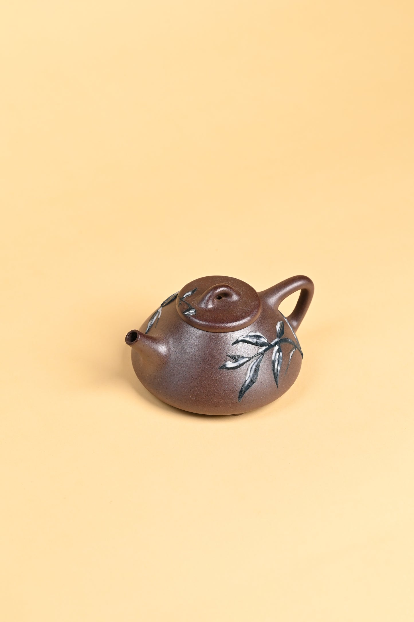 Siyutao teapot The snow and bamboo full handcraft 195ml Yixing teapot