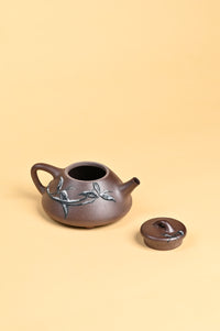 Siyutao teapot The snow and bamboo full handcraft 195ml Yixing teapot