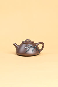 Siyutao teapot The snow and bamboo full handcraft 195ml Yixing teapot