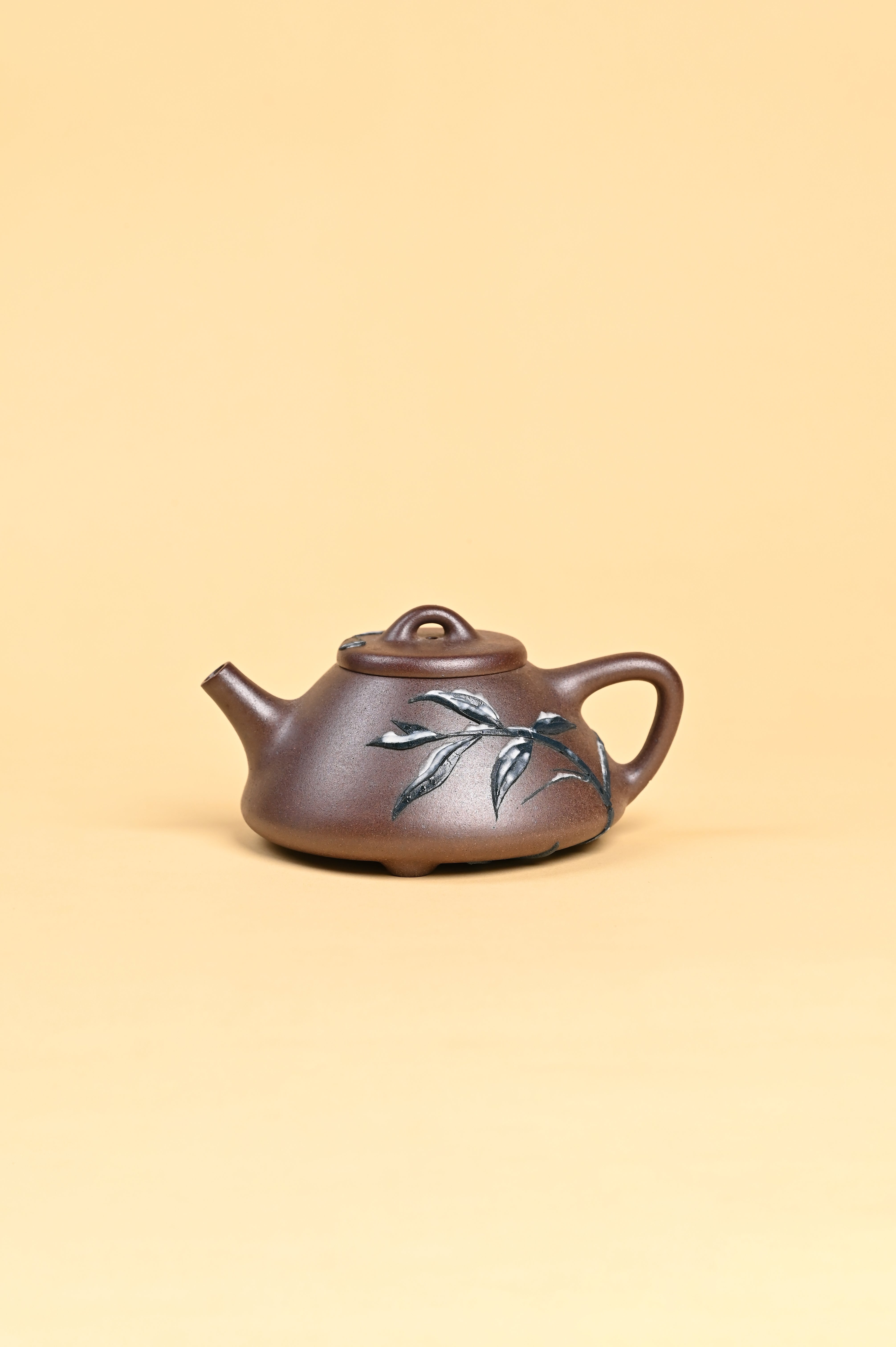 Siyutao teapot The snow and bamboo full handcraft 195ml Yixing teapot