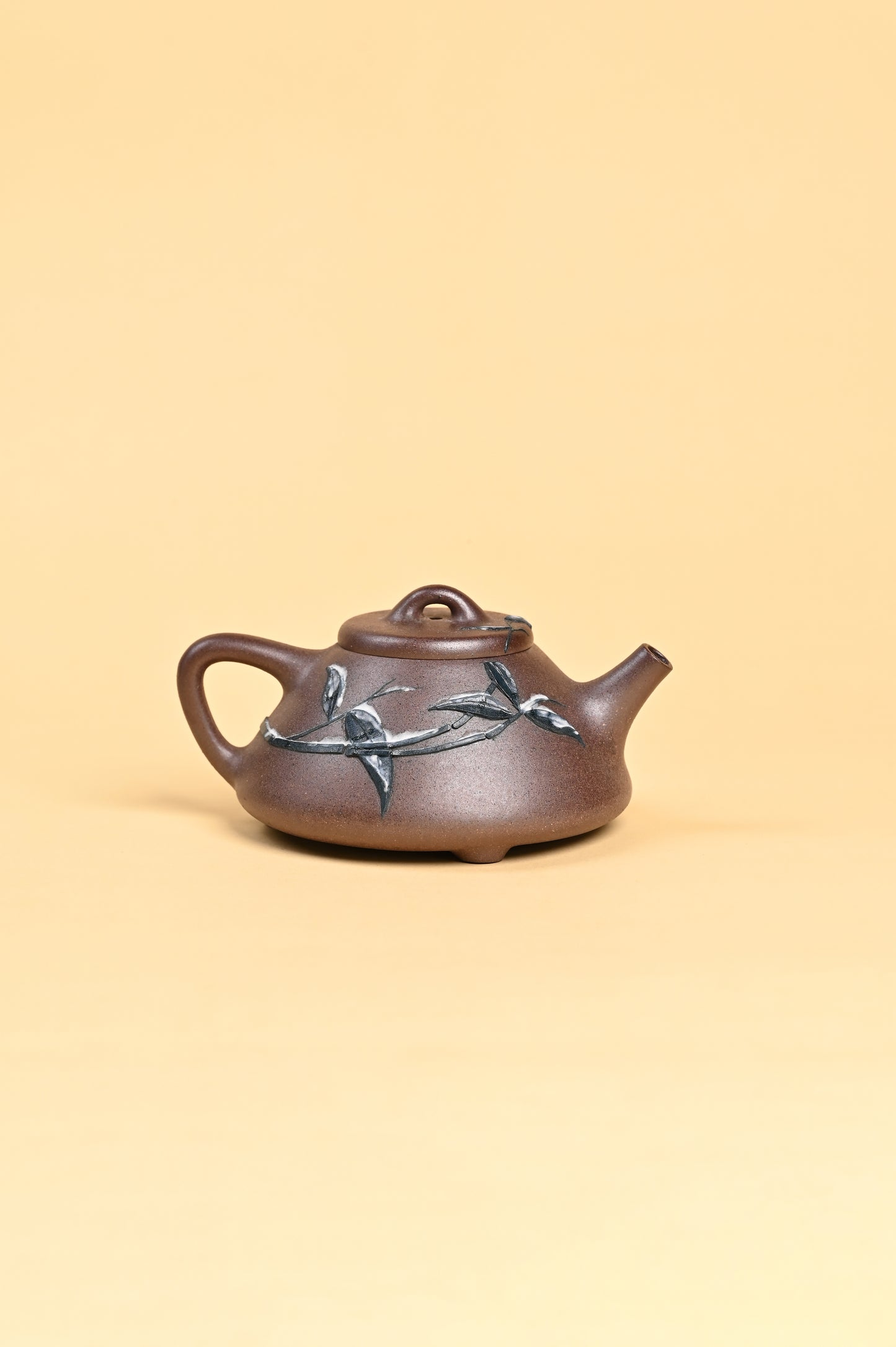 Siyutao teapot The snow and bamboo full handcraft 195ml Yixing teapot