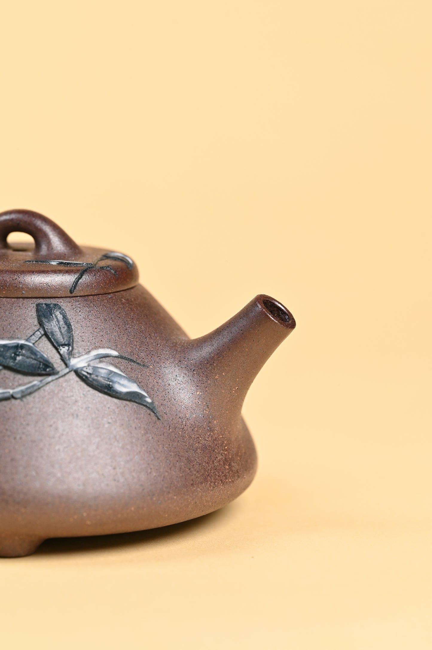 Siyutao teapot The snow and bamboo full handcraft 195ml Yixing teapot