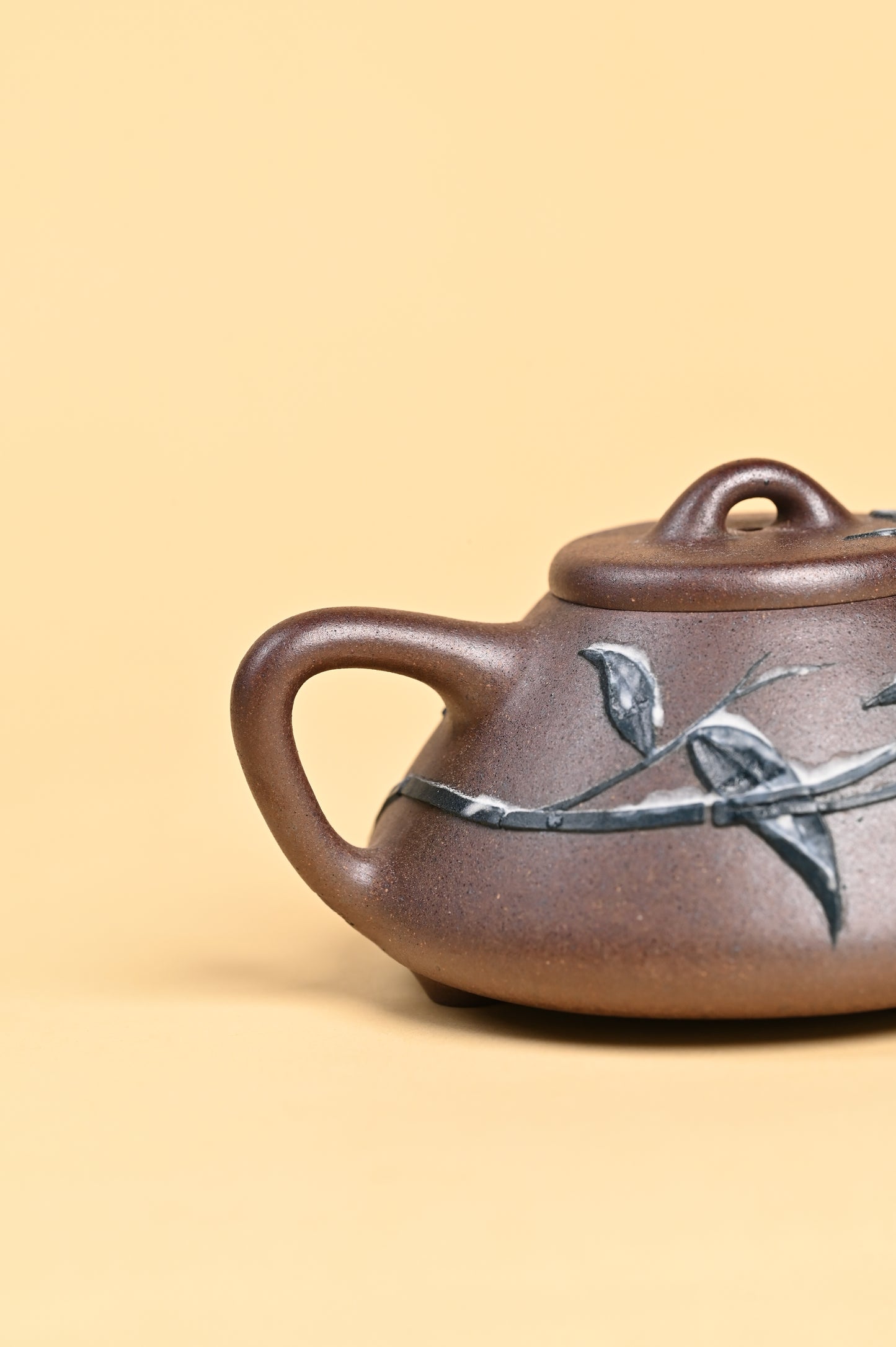 Siyutao teapot The snow and bamboo full handcraft 195ml Yixing teapot