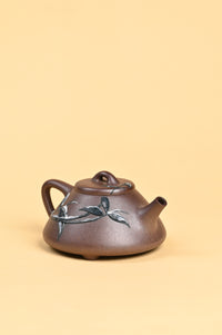 Siyutao teapot The snow and bamboo full handcraft 195ml Yixing teapot