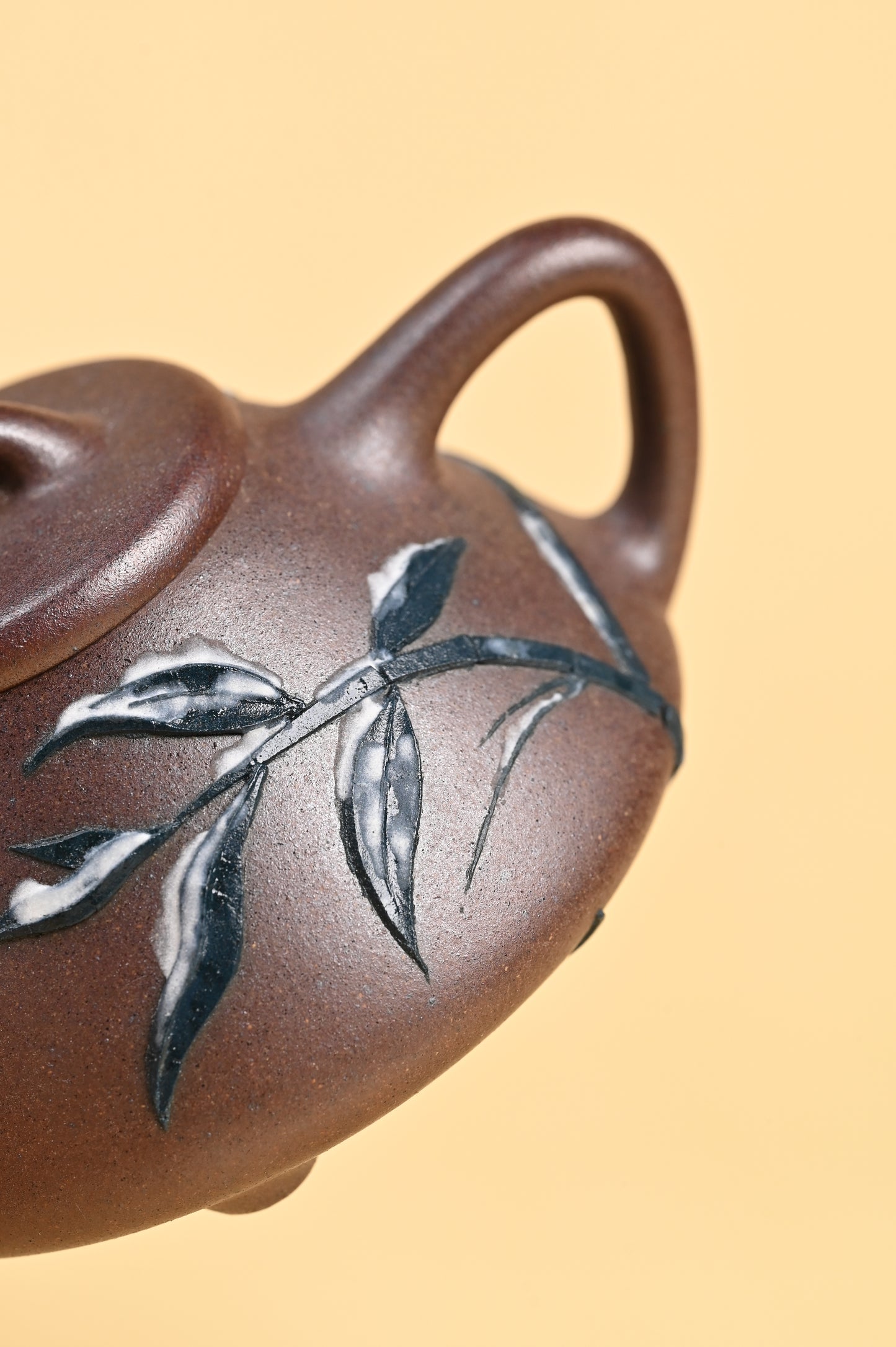 Siyutao teapot The snow and bamboo full handcraft 195ml Yixing teapot