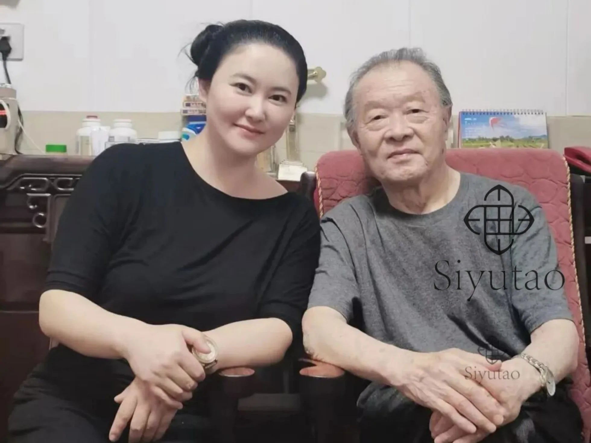 teapot master He Daohong with teapot master Wei Ren