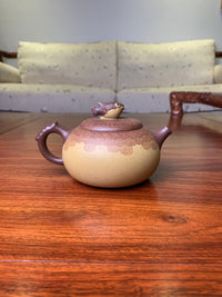 Siyutao artwork teapot he tun fish 280ml fully handmade by Wei Ren