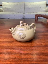 Artwork Yixing teapot tiger 300ml fully handmade