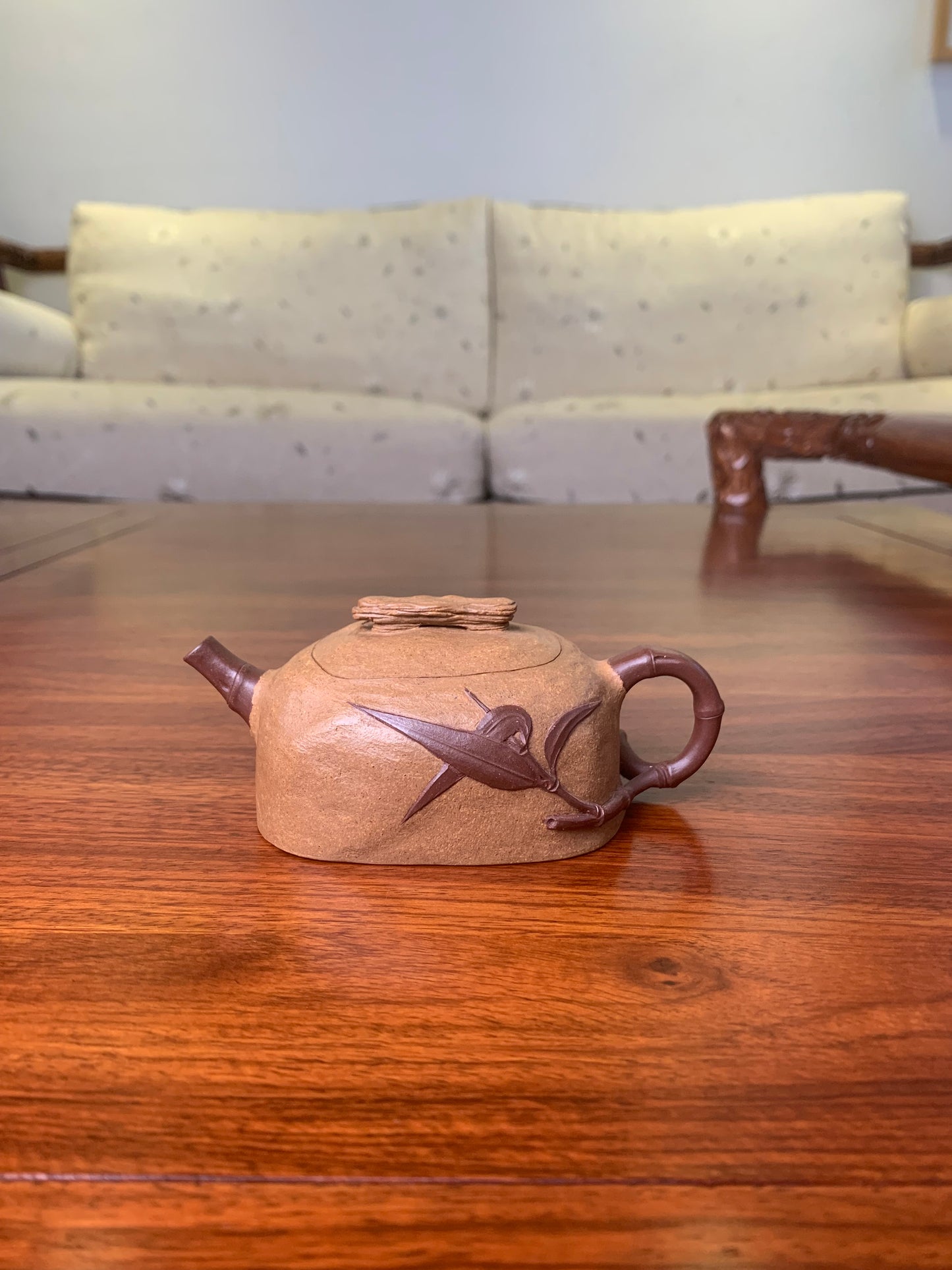 Siyutao artwork teapot Bamboo and Rock 120ml fully handmade