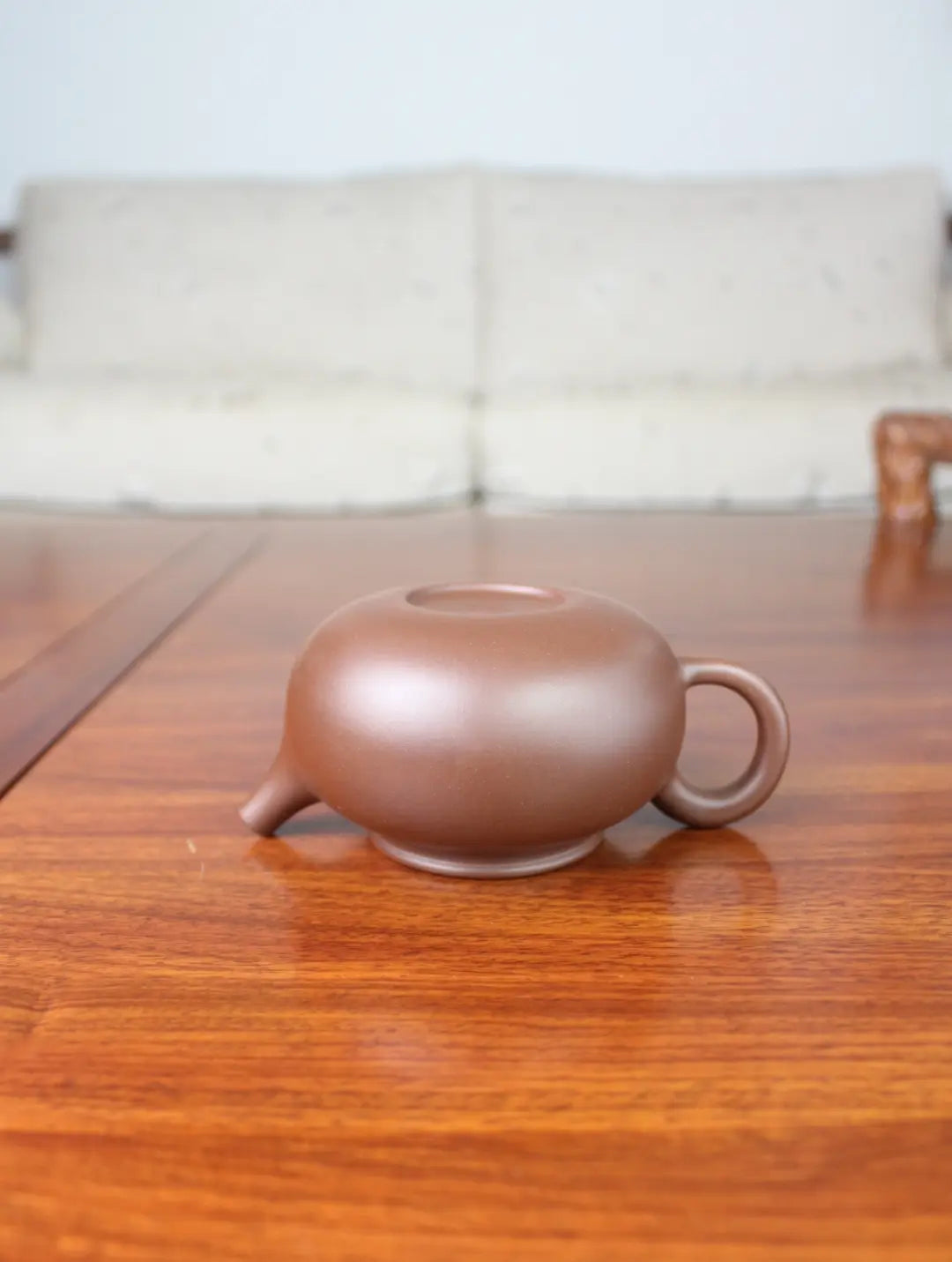 Yixing teapot Rong tian half handmade 230ml Lao zi ni zisha