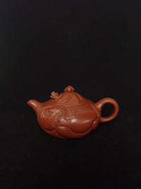 The fish flew over the dragon gate,210ml, Gu Fa Lian ni (Most Archaic Clay Forming) DaHongPao clay from HuangLong mine 4 and aged 32 years ,Full handmade（only one is available）