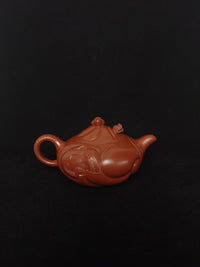 The fish flew over the dragon gate,210ml, Gu Fa Lian ni (Most Archaic Clay Forming) DaHongPao clay from HuangLong mine 4 and aged 32 years ,Full handmade（only one is available）