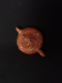 The fish flew over the dragon gate,210ml, Gu Fa Lian ni (Most Archaic Clay Forming) DaHongPao clay from HuangLong mine 4 and aged 32 years ,Full handmade（only one is available）