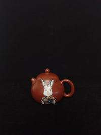 Siyutao Yixing Teapot, The Wen Dan ,Good Yixing Zisha XiaoMeiYao Zhu Ni,Good Clay,100ml,Full handmade,Full Handpainted & Aged 23 Years