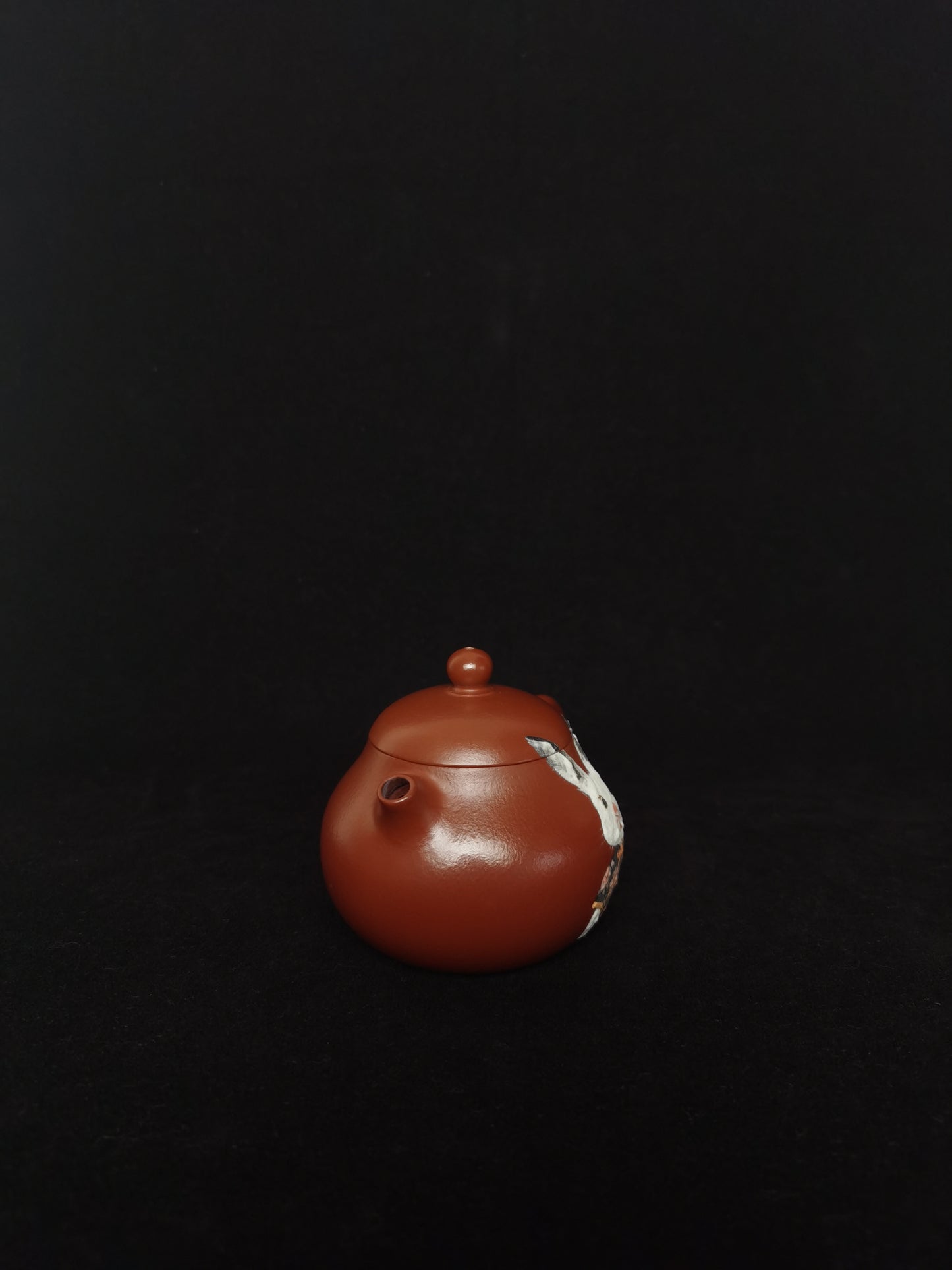 Siyutao Yixing Teapot, The Wen Dan ,Good Yixing Zisha XiaoMeiYao Zhu Ni,Good Clay,100ml,Full handmade,Full Handpainted & Aged 23 Years