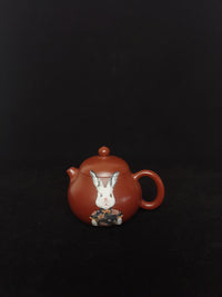 Siyutao Yixing Teapot, The Wen Dan ,Good Yixing Zisha XiaoMeiYao Zhu Ni,Good Clay,100ml,Full handmade,Full Handpainted & Aged 23 Years