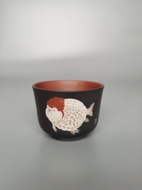 Siyutao Teacup Lucky Fish half handcrafted full hand-painted 135ml