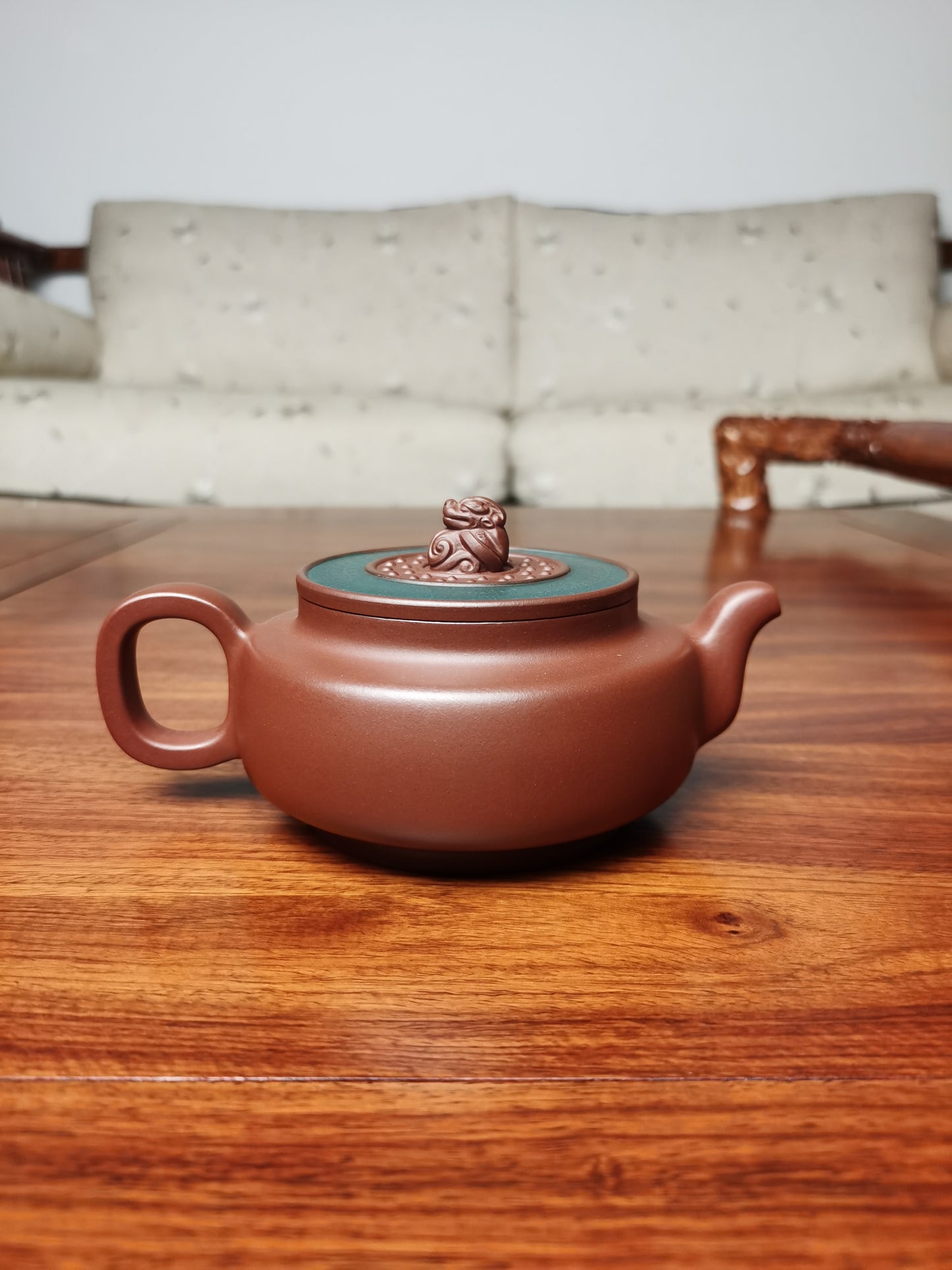 Artwork Yixing teapot Yu Jue 280ml fully handmade