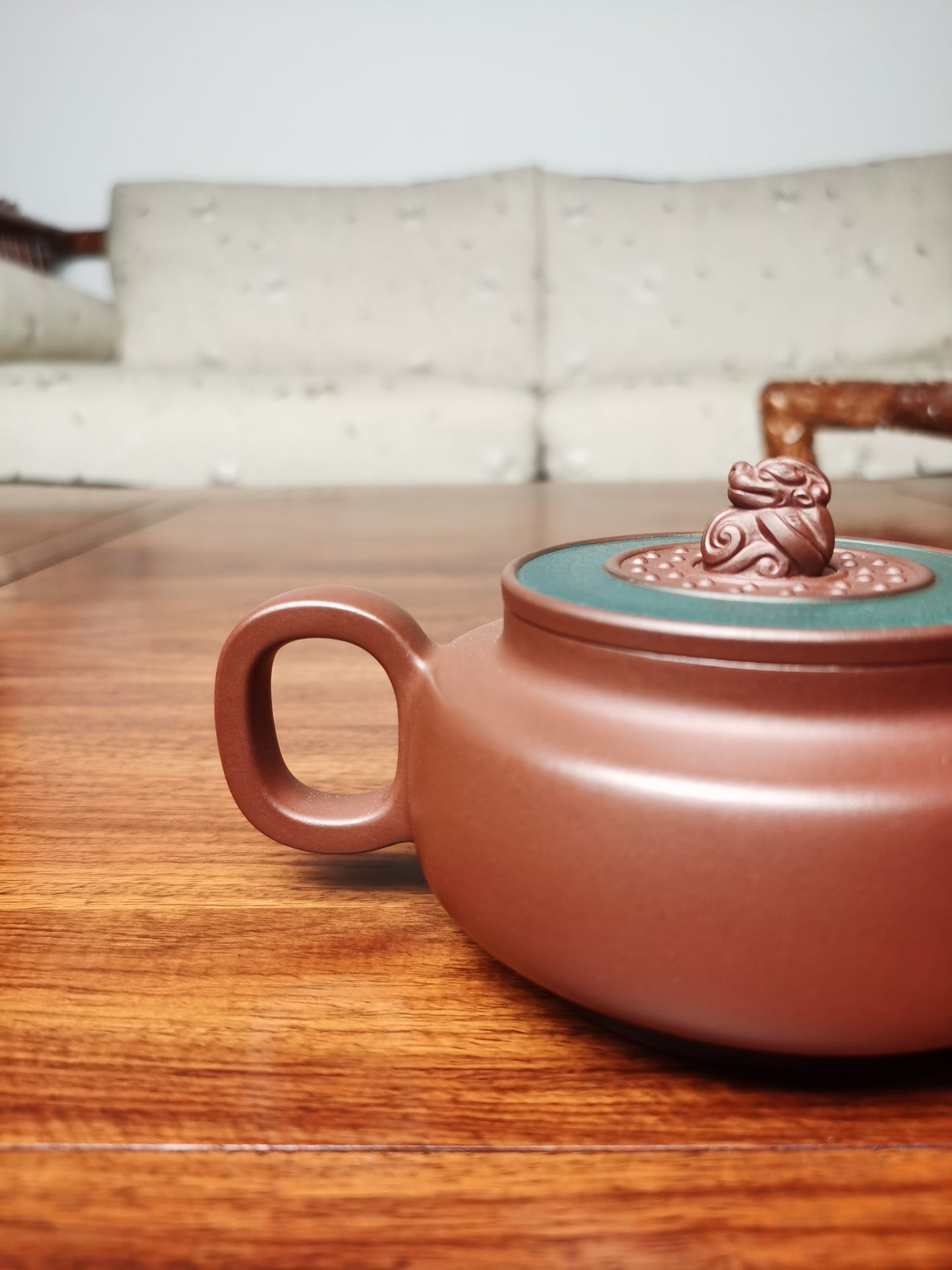 Artwork Yixing teapot Yu Jue 280ml fully handmade