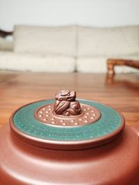 Artwork Yixing teapot Yu Jue 280ml fully handmade