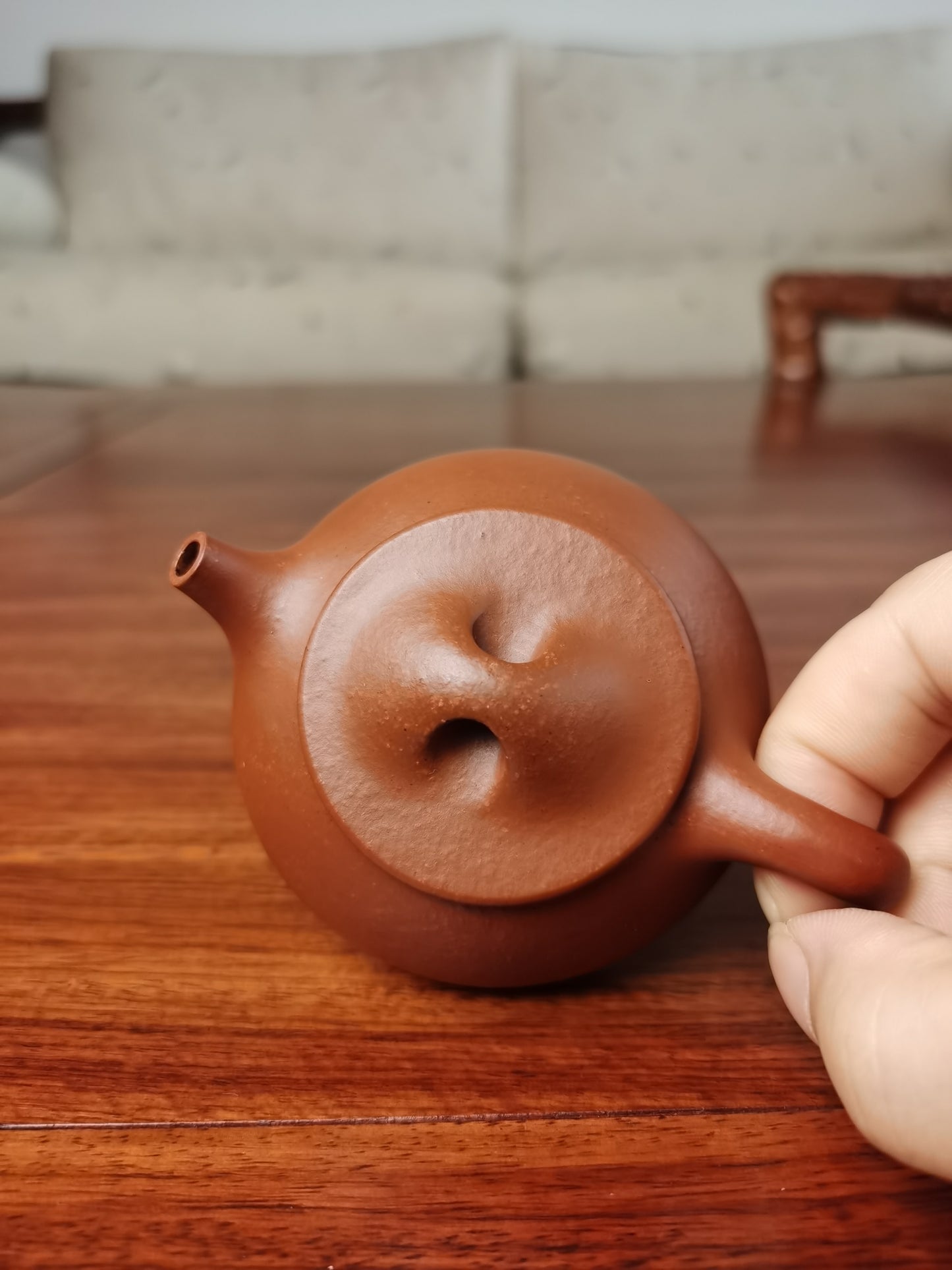 Siyutao artwork shi piao teapot 85ml fully handmade by artist wei ren