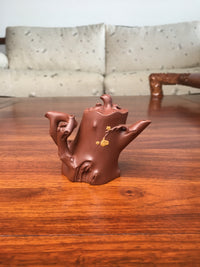 Artwork yixing teapot Plum tree 60ml fully handmade by Zhi Hao Zhu