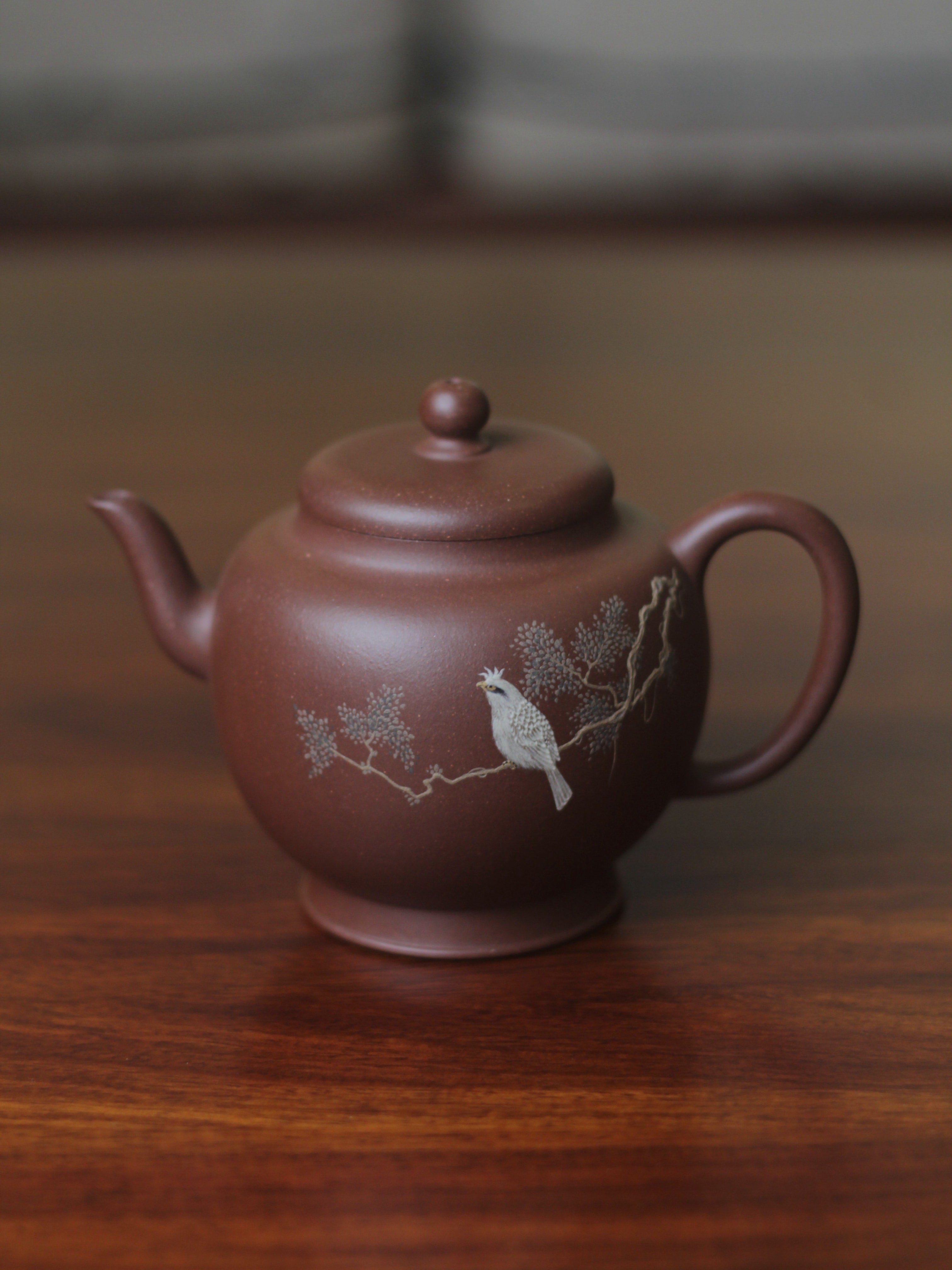 Teapot named Qiu Yun 260ml fully handmade by master Wei Ren