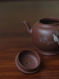 Teapot named Qiu Yun 260ml fully handmade by master Wei Ren