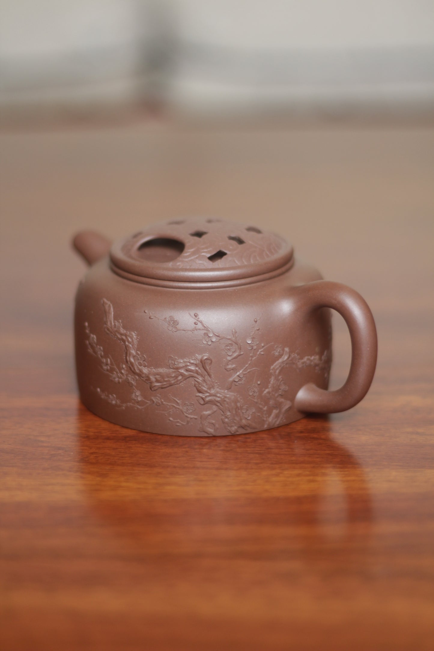 Teapot Named Mei Hua 250ml Fully Handmade By artist Wei Huang