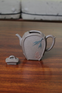 Zisha teapot zhu yun fully handmade from zisha art gallery front detail