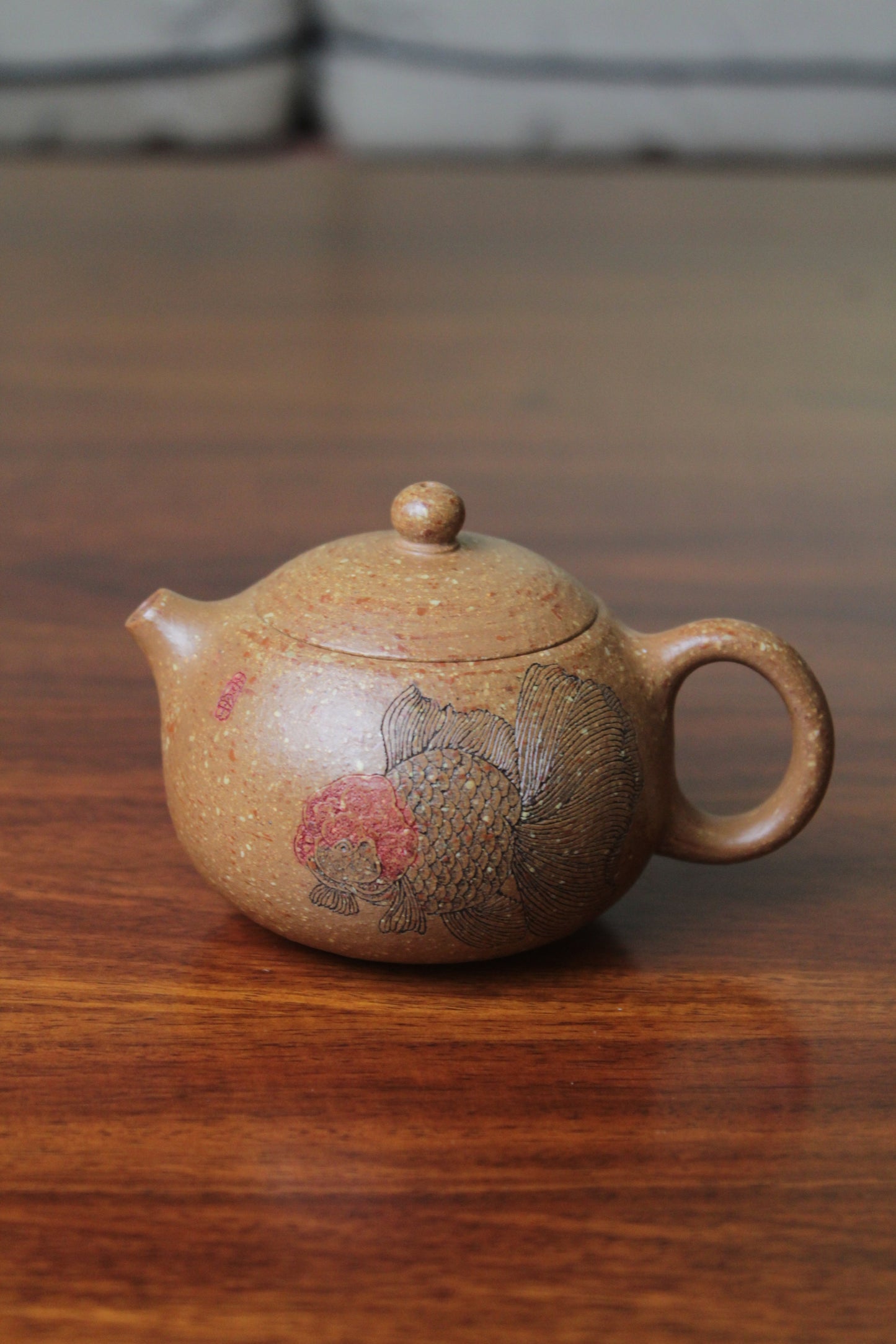 Yixing clay teapot Xi Shi front