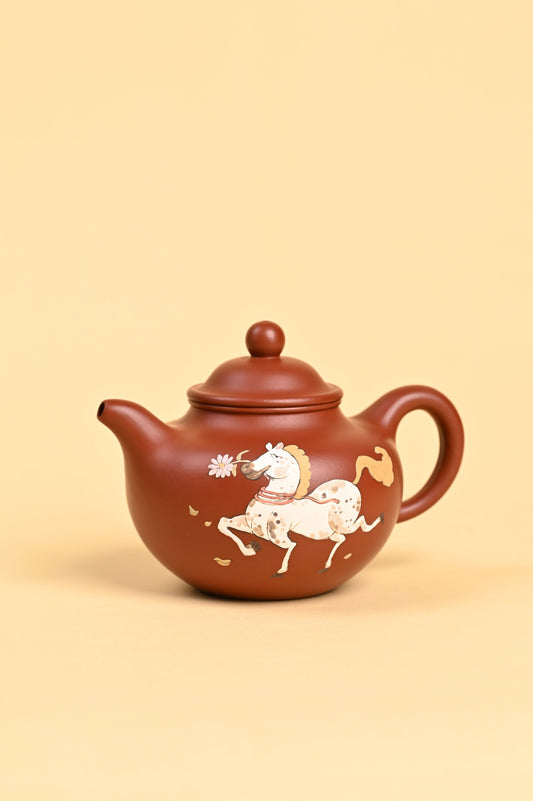 Yi shing teapot for sale handmade left detail