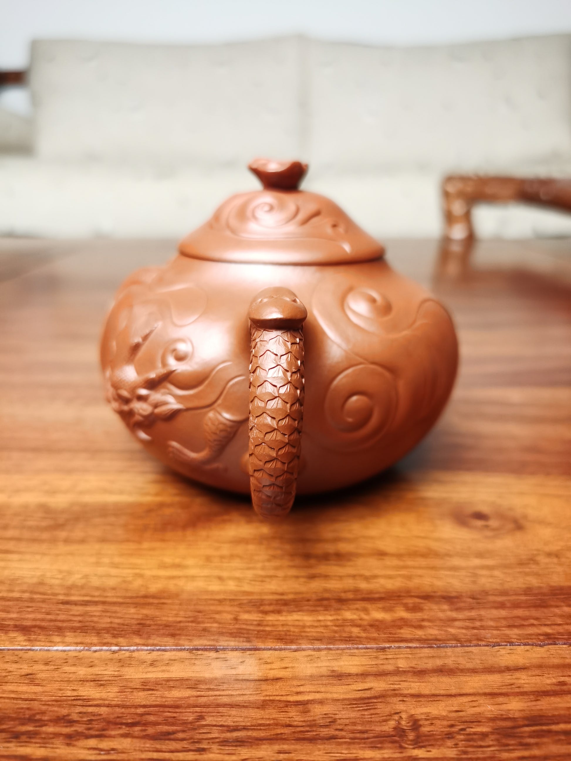 artistic teapot handmade pottery dragon teapot artwork