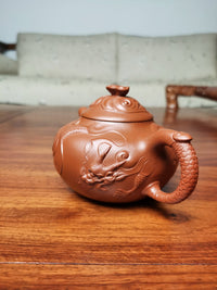 Artwork teapot Dragon in the Clouds 315ml fully handmade - SiYuTao Teapot