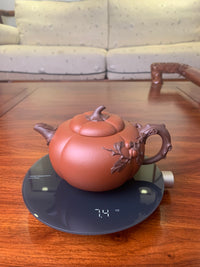 Artwork teapot Pumpkin 420ml fully handmade by senior artist Zhou - SiYuTao Teapot